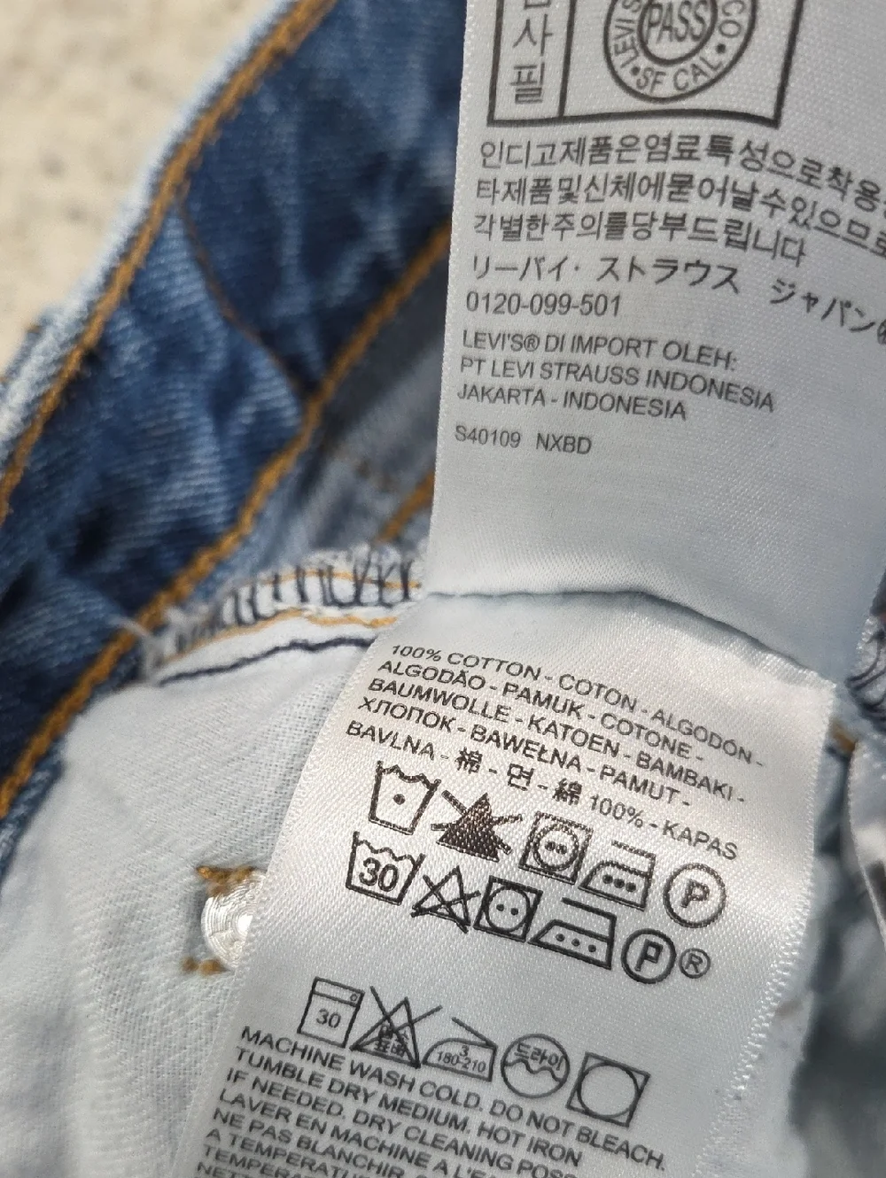 Levis 505 Mens Denim Jeans Size 38x33